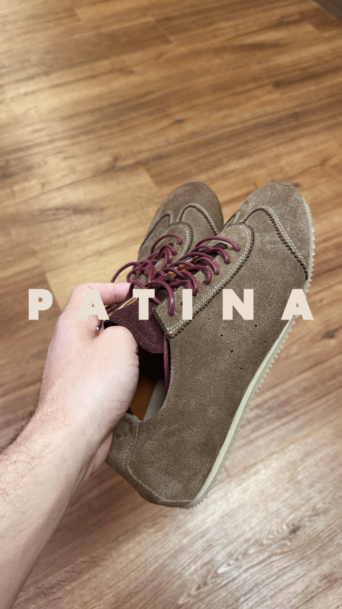 ( Flats ) - Brown suede