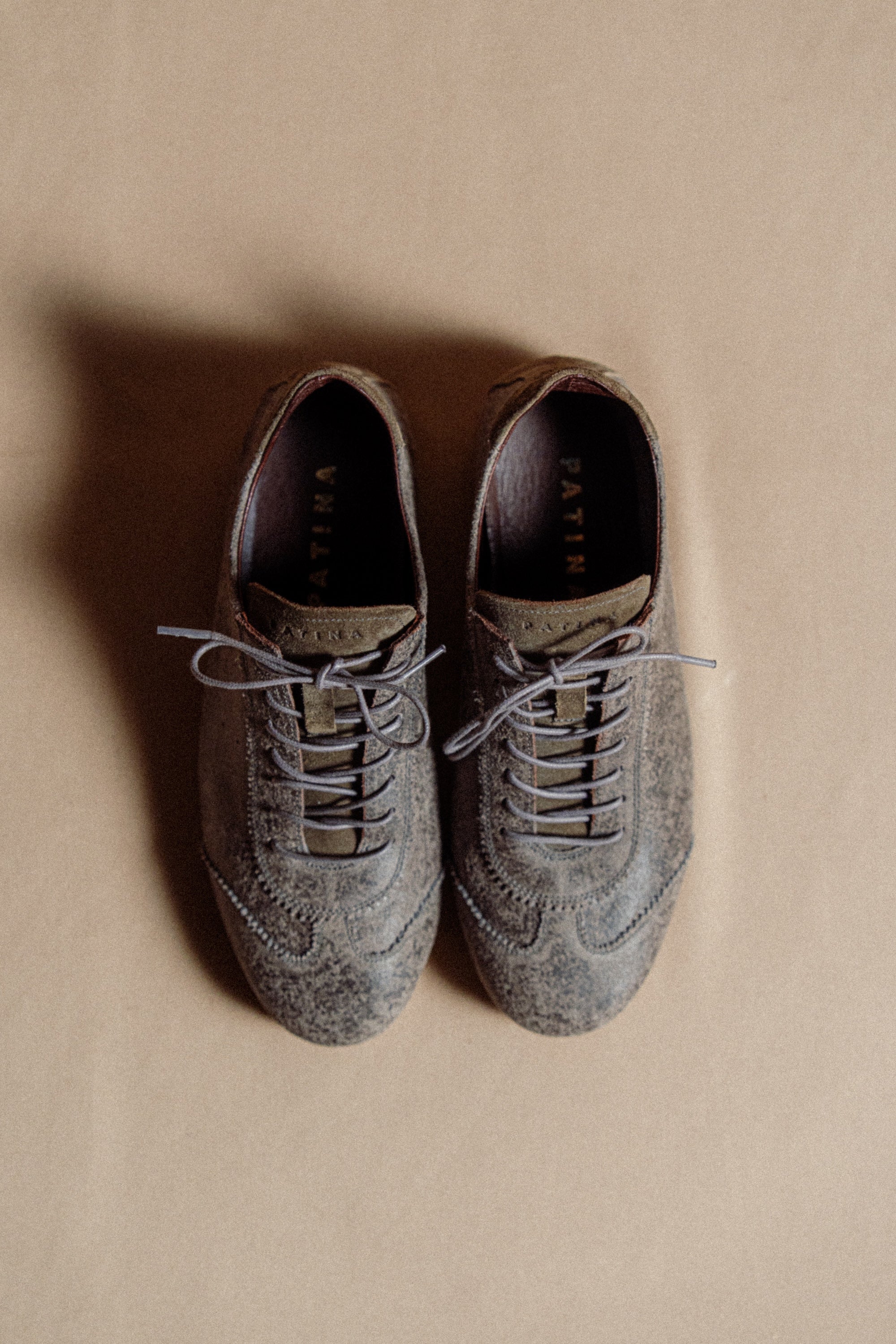 Dark Gray distressed leather